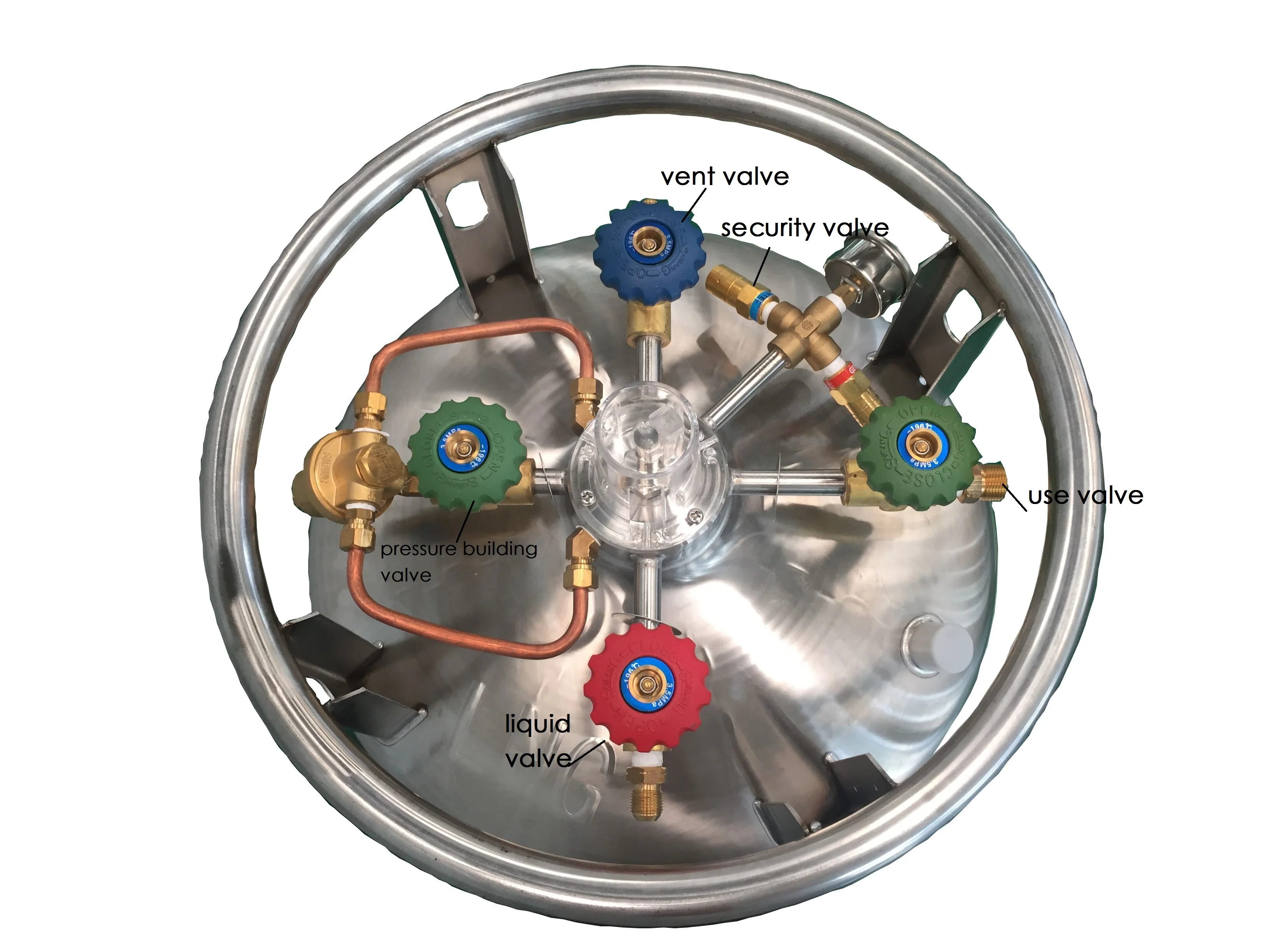 100L Industrial Gas Cryogenic Oxygen Cylinder Tank