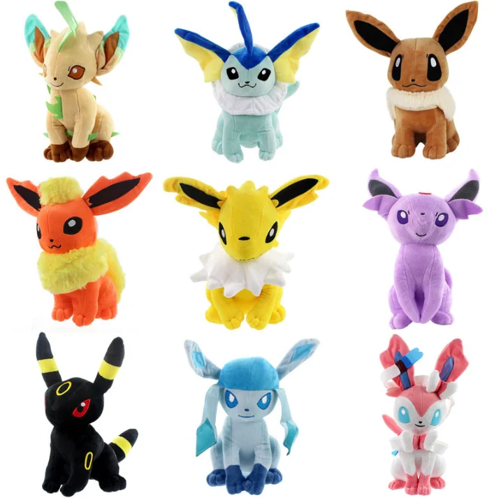 Оптовая продажа 30 см Eevee плюшевая мягкая ткань Покемон Плюшевая Игрушка Umbreon Jolteon Espeon игрушка