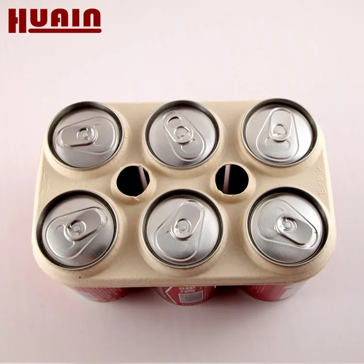 Beverage Shipping Tray Biodegradable Drink Tin Holder Shipper 6packs Can Holder