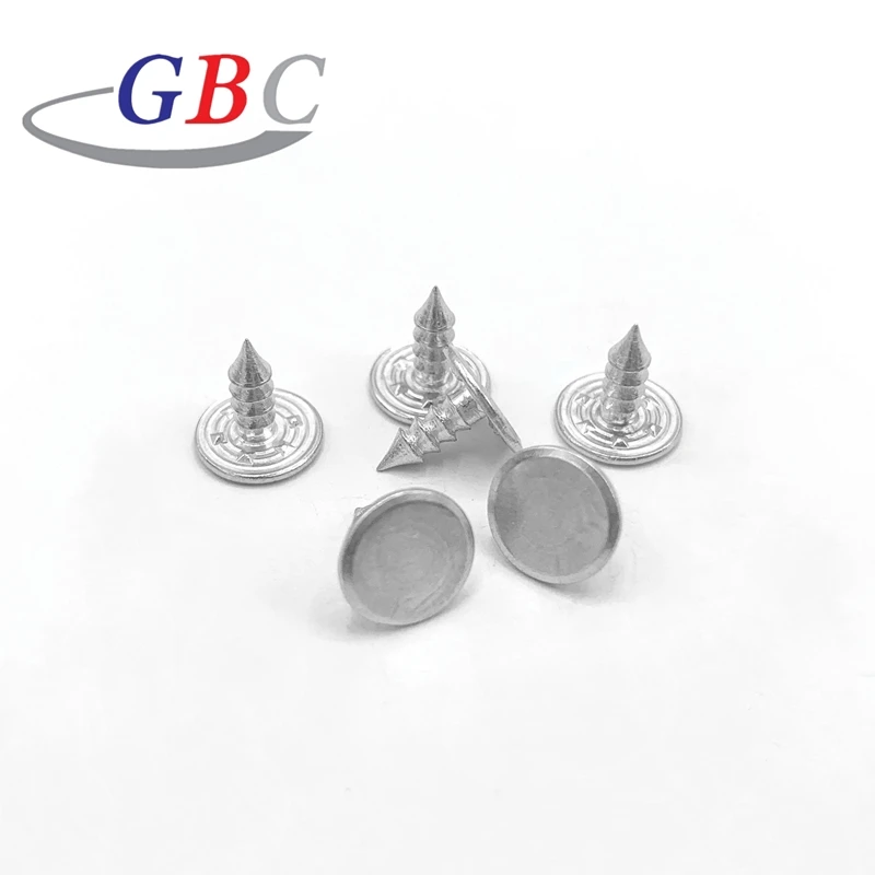 Professional manufacturer thread screw aluminum Nail component for metal jeans button and rivets Denim jacket