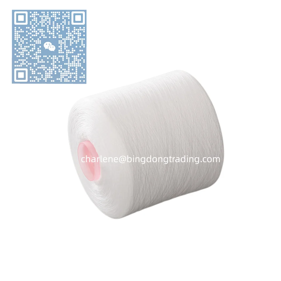 20s/2/3/4 30s/2/3 40s/2/3  50s/2 60s/2 Virgin Bright High Strength 100% Spun Polyester Yarn knotless