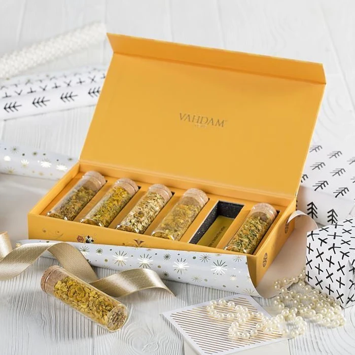 Оловянная бутылка для чая Magetic картонные упаковочные коробки чайных комплектов коробочка эко блестящий послеобеденный чай складной логотип на заказ