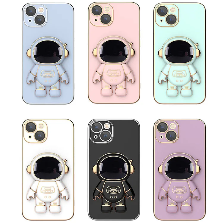 Latest Design Astronauts Mobil Case Soft Tpu Cover For Iphone 14 Pro 3d Cartoon Astronaut Phone Case For Iphone 14 13 12 Pro Max