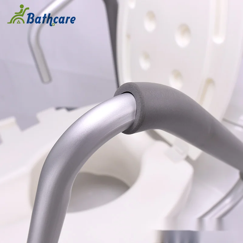 Plastic Raised Toilet Seat Toilet Riser For Elderly Or Pregnant Woman Or Disabled People With Armrest SC7060B-N-4