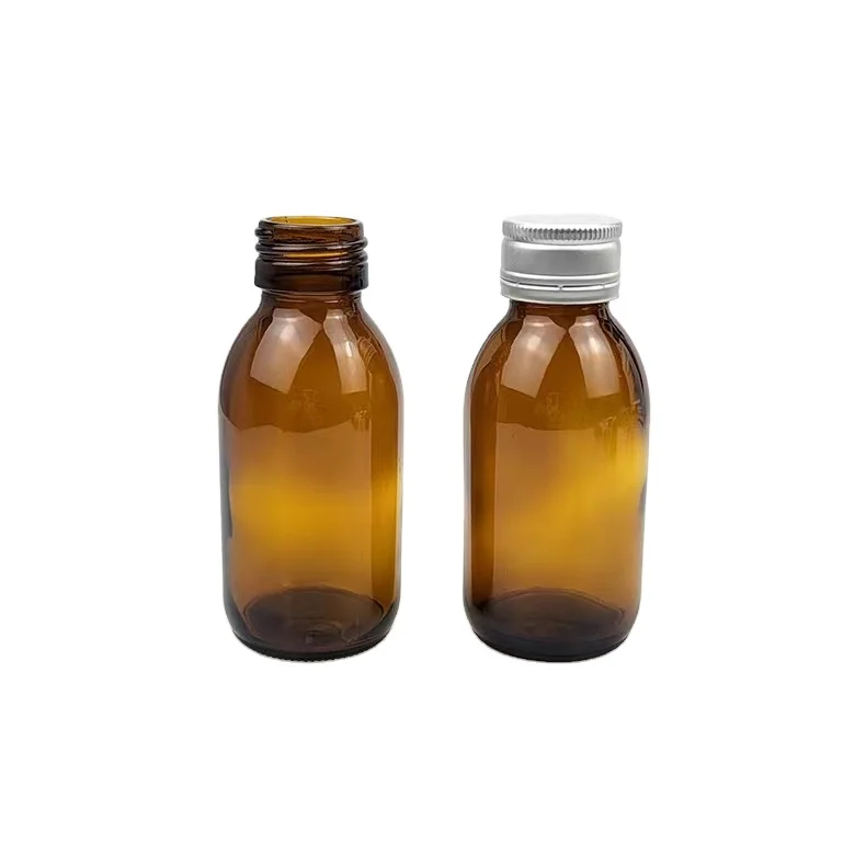 Wholesale Custom Amber 30ml 60ml Glass Pharmaceutical Oral Liquid Syrup Infusion Bottle