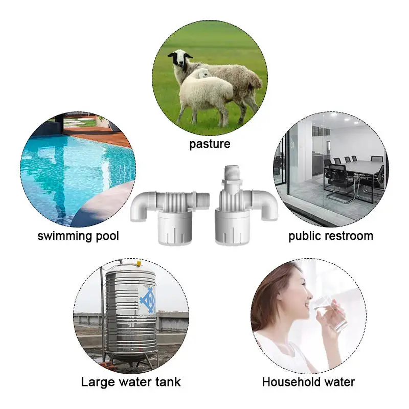 China manufacturer float valve cheap ABS plastic 3/4 inch auto shut off filling water level control valve for water tank