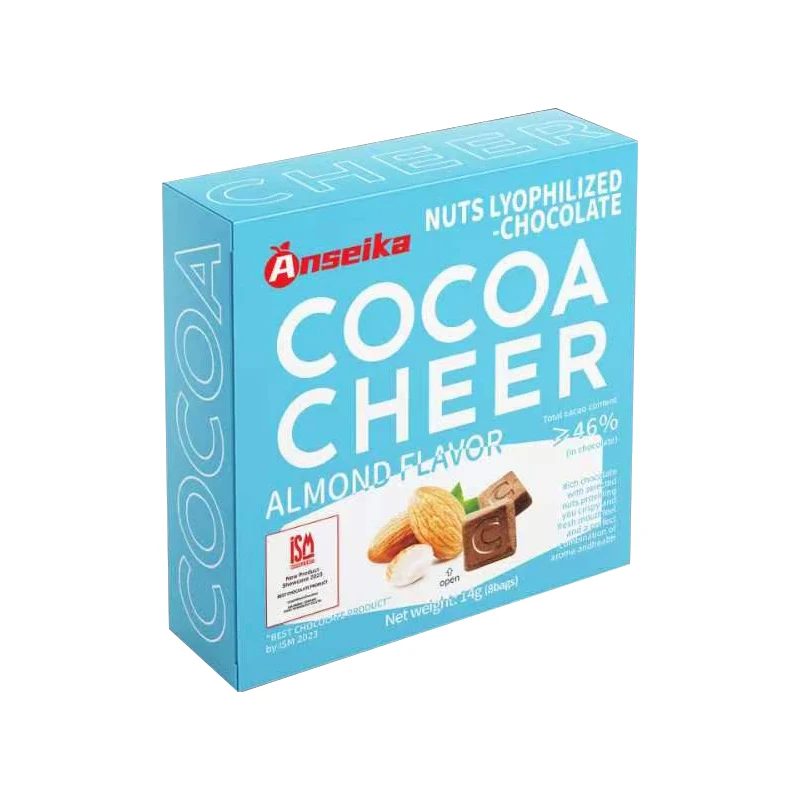 Free Samples Lyophilization Chocolate Chocolate Asian Food Almond Chocolate In Square Shape