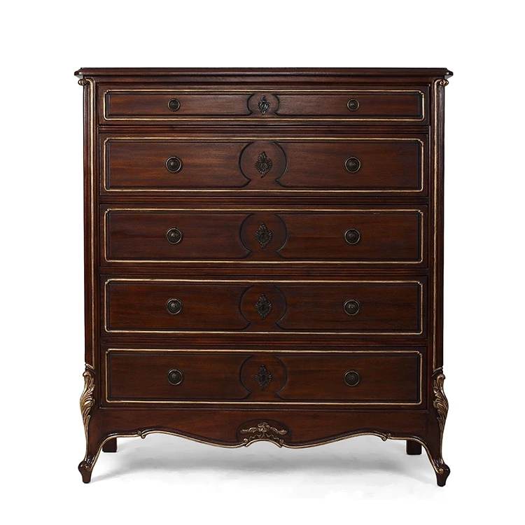 Hot selling Hot-selling high-end luxury rattan chest of drawers bedroom white chest of drawers