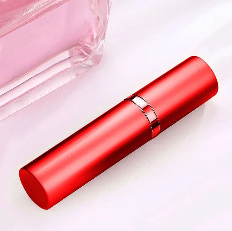 Supplier mini 5ml 7ml 10 ml easy carry empty bottom fill refillable aluminum perfume bottle with twist atomizer spray