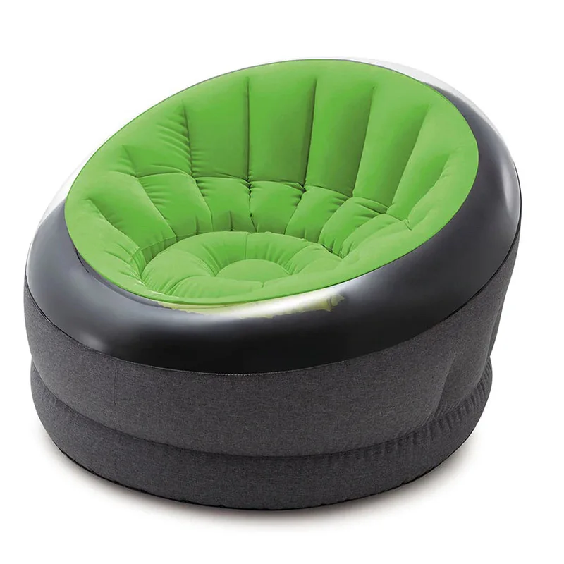 Intex 66581 High Quality PVC Flocked Inflatable Sofa Comfortable Air Sofa Chair Inflatable Lounge Sofa Chair for Dults