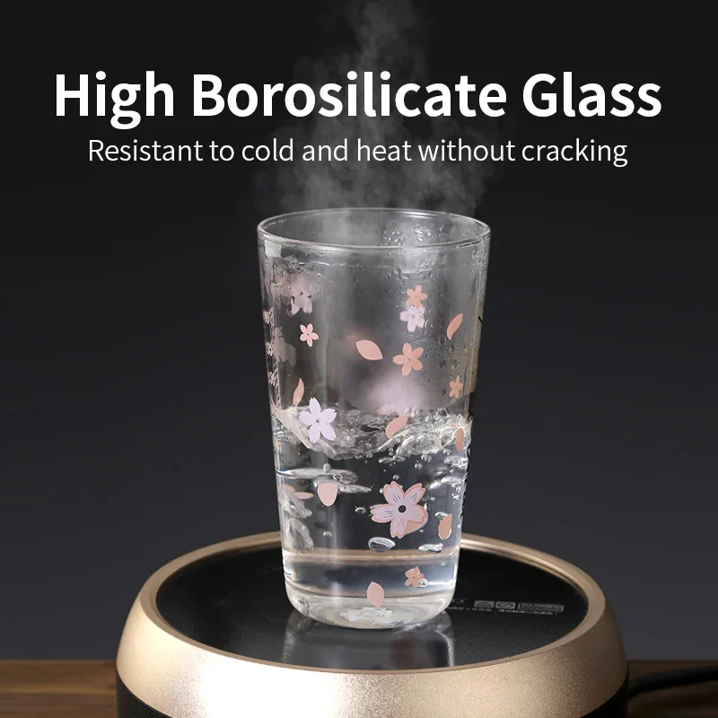 wholesale 400ml glass cup with lids and straws13oz glass sippy cup