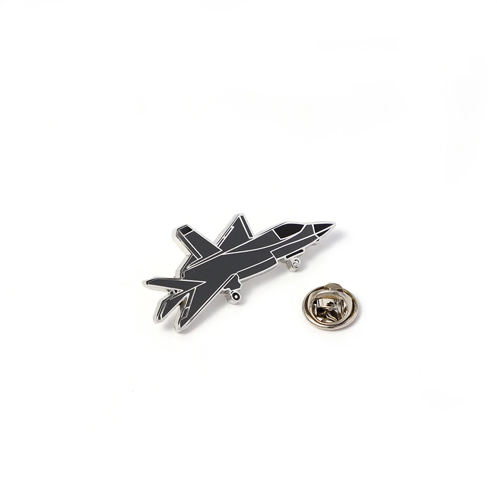 Custom Enamel Pin 3D Airplane Airline Wings Badge Safety Pin Manufacturer Silver Gold Color Metal Lapel Pin