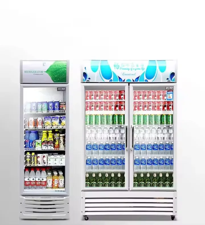 global door delivery 3-year warranty Display fridge refrigerator freezer Upright Display Commercial Beverage Cooler Refrigerator