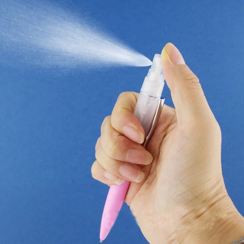 2 в 1 Функция красочный популярный логотип напечатанный alchool sanitiser ручка духи спрей спирт шариковая