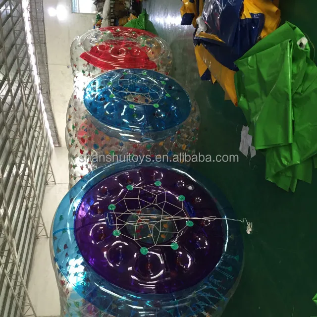 1.0 mm transparent PVC water play equipment inflatable rolling ball for sale