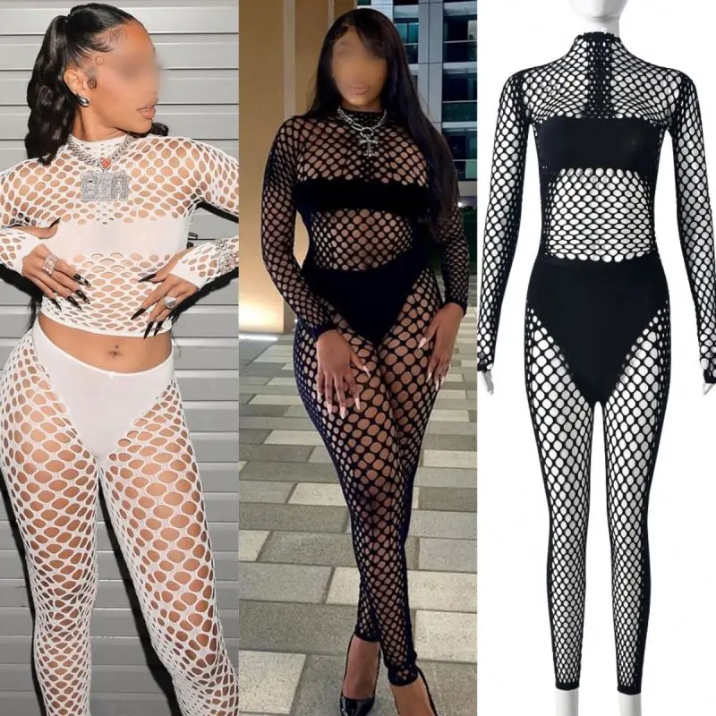 Sexy Winter Fashion Women Two Piece Pants Set Knitting Cutout Plus Size Crop Top Pants 2 Pieces Suit For Lady Woman