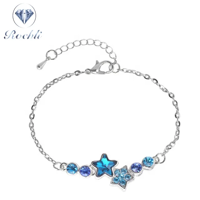 Wholesale Fashion Bracelet Cubic Zirconia Star Bracelet 2019 Gold Charm Pendant  Bracelet In Bulk