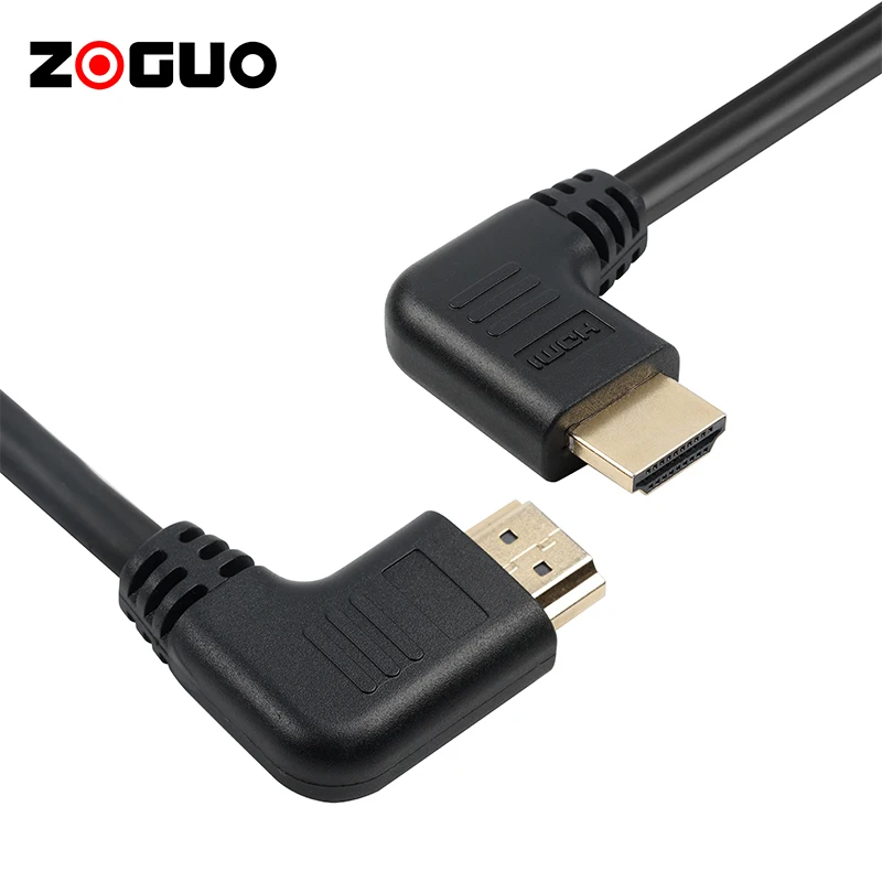Новый продукт 1 м 2 3 5 10 V2.0 4K 60 Гц 2160P HDMI-кабель с прямым углом