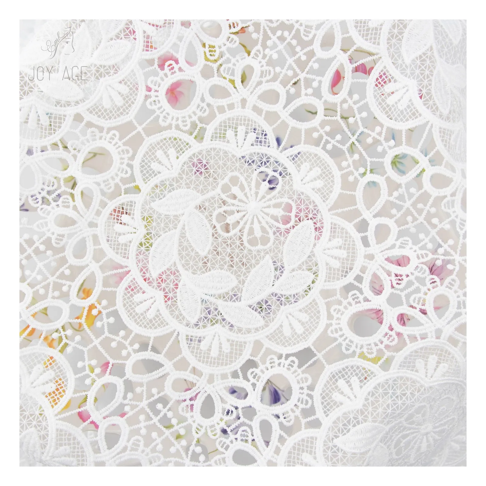 100% Cotton Nylon Polyester Hollow Out Underwear Bra Lace Fabric Water Soluable Chemical Embroidered New Designs