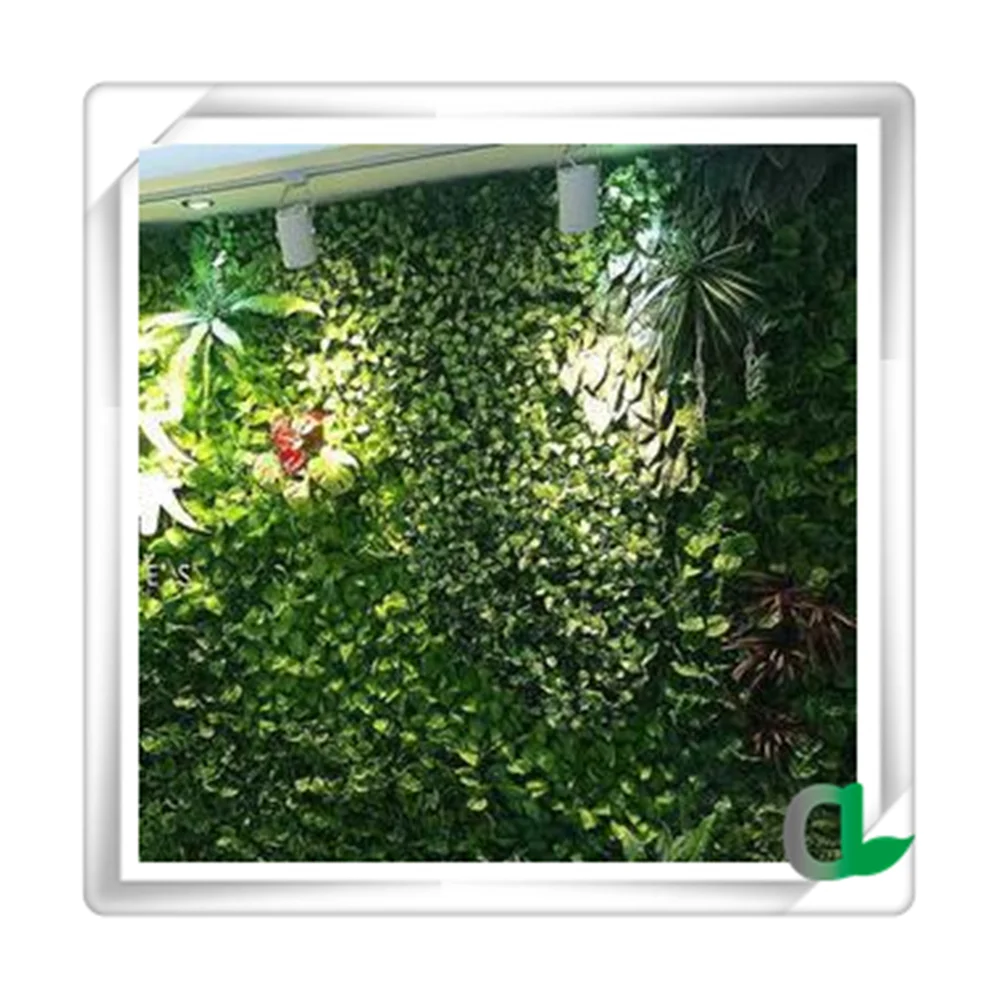 Hot Selling Tropical Jungle Style Artificial Plant Greenery Backdrop Fake Hang Plant Wall Artificial Leaf Wall for Indoor Decor