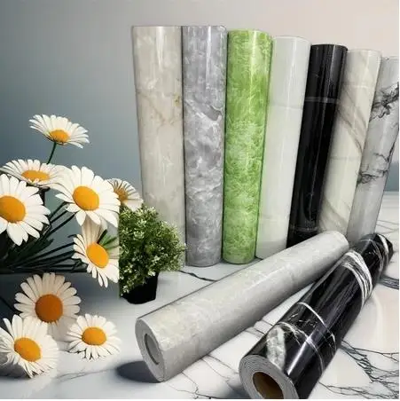 Factory cheap wall paper pvc self-adhesive wallpaper PVC 60cm sticker pvc wall paper for indoor decor