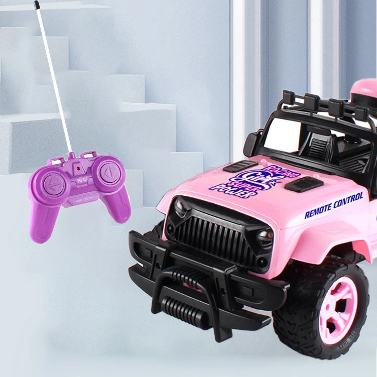 1:10 Pink RC Electric Toys Climbing Vehicle Off-Road Vehicle With Lights Cross Country Suv Rc Car For Girls Kids