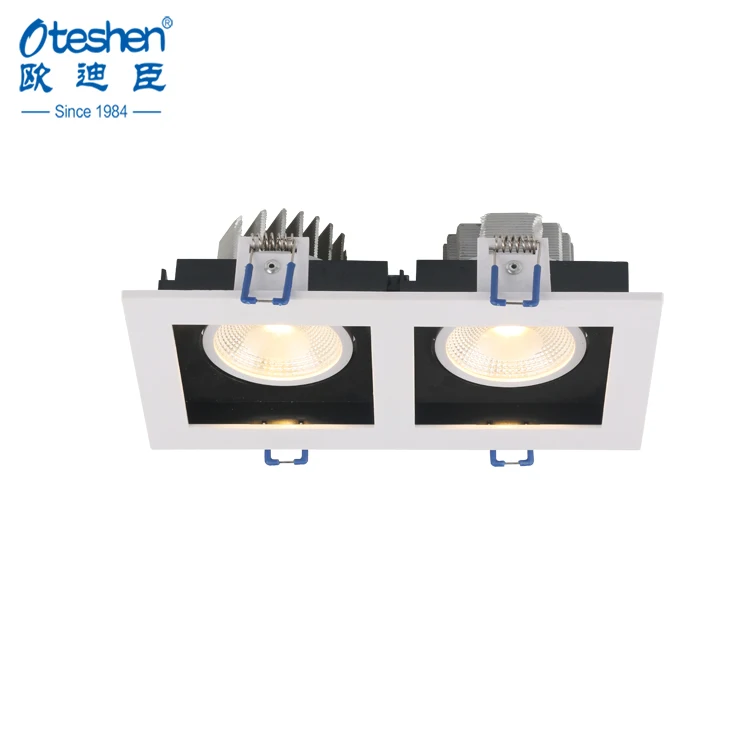 
Two head led ceiling spot light PC+Aluminum 16w recessed led downlight 