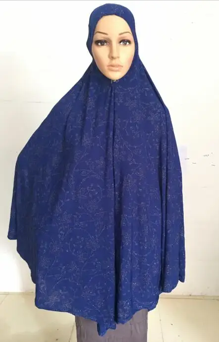 
Muslim big size long Hijab Scarf embroidery glitter long hijab Scarves Women Islamic hijab XDH005 