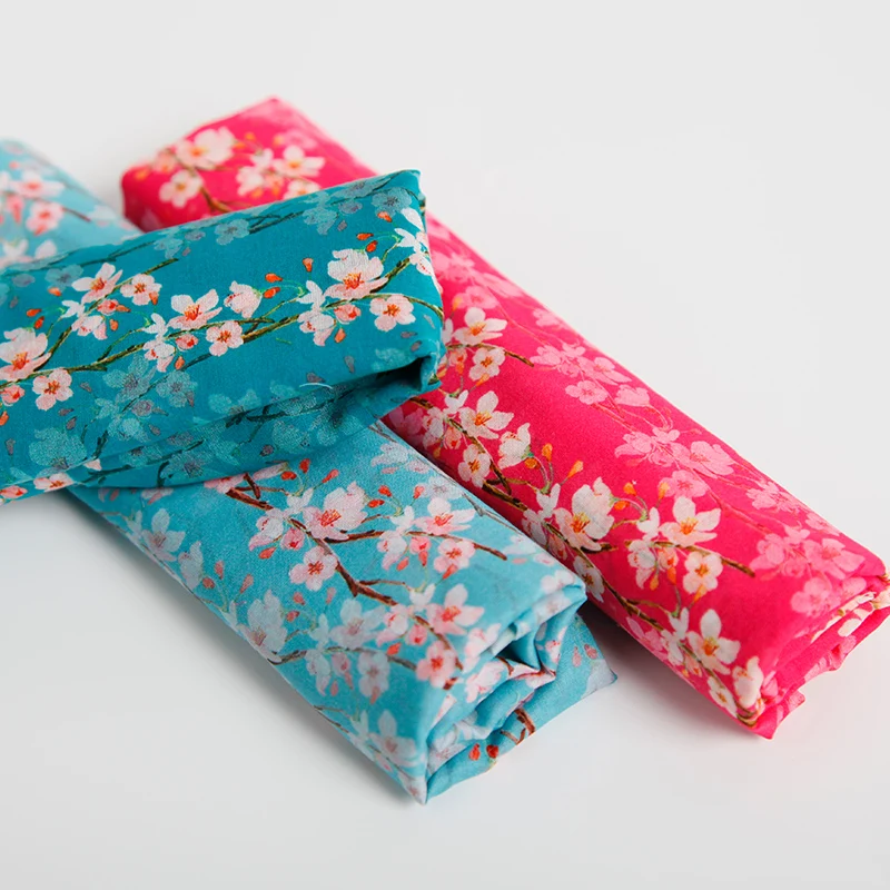 Оптовая продажа любимая хлопковая шелковая ткань с принтом Женская юбка