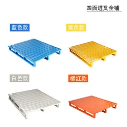 Factory customized sales Transportation Rounded logistics tray Double sided forked full steel pallet