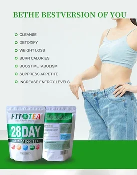 Hot Sales Spot Supplies For Women Diet Tea Weight Loss Slimming Organic 28 Days Detox Flat Tummy Tea Fat Burning Teabags