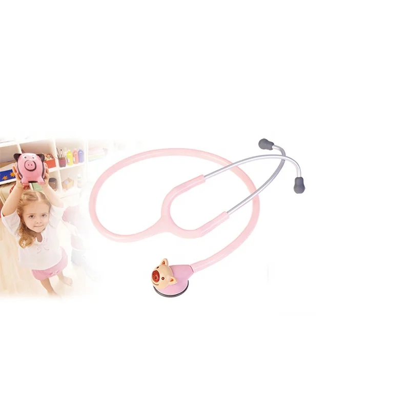Hot Selling Medical Pediatric Double Head Pink Stethoscope