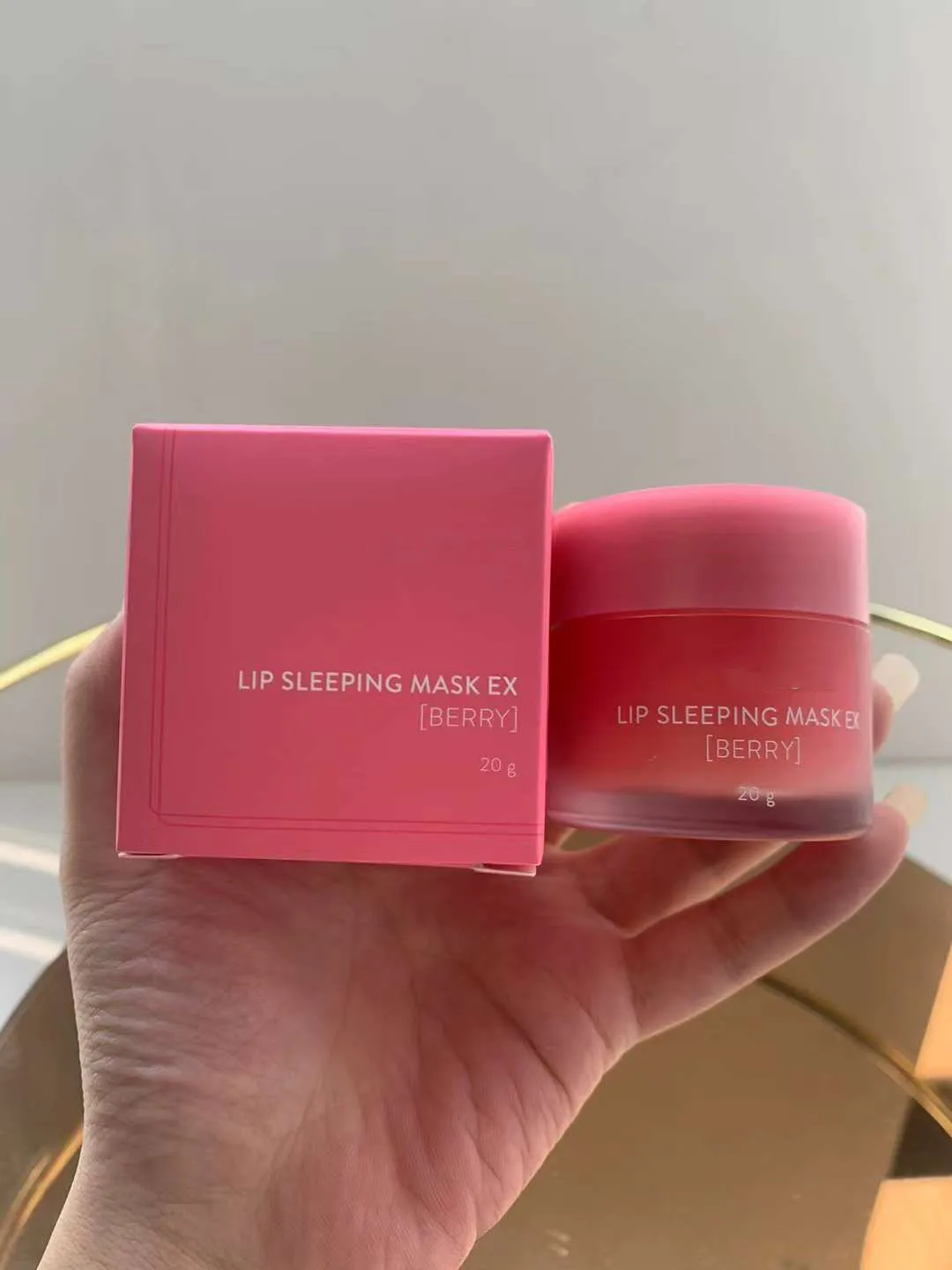 20g OEM Wholesale Korean Lip Care Nourish Hydrate Vitamin C Lip Pomade Lip Sleeping Mask