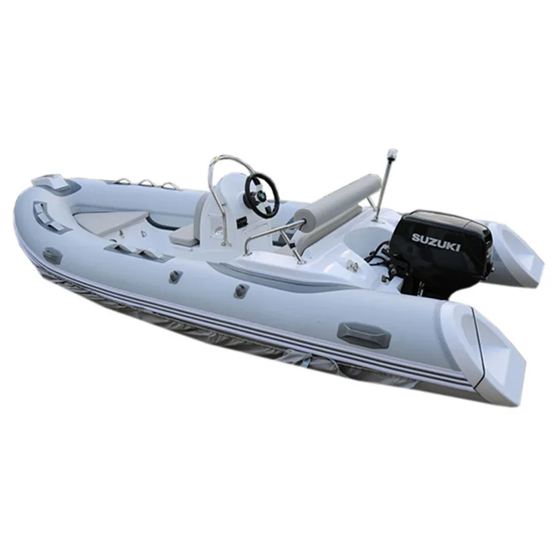 4.3m inflatable rubber fishing boat with outboard motor rib430