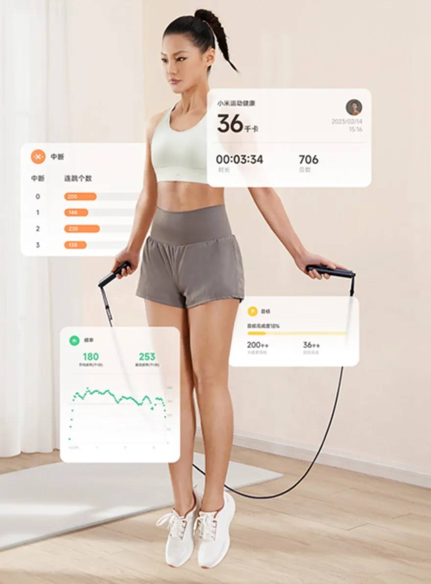 Xiaomi Mijia Smart Professional Wireless Ball Jump Rope Digital Counter Timer Calorie Burn Fitness Skipping Rope