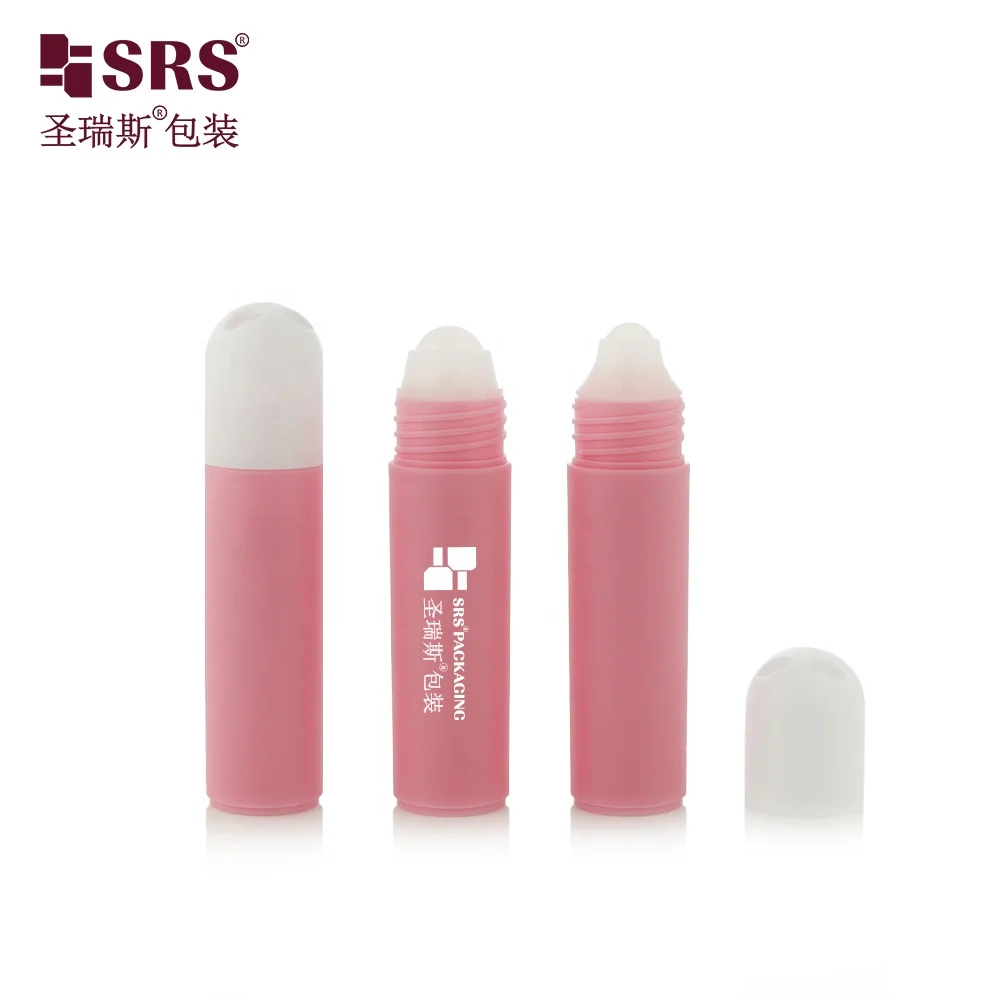 RPPF-20ML Cherry Blossom Colored Pink Empty Roller Bottle for Body Smell Liquid Packaging Factory Direct Sale