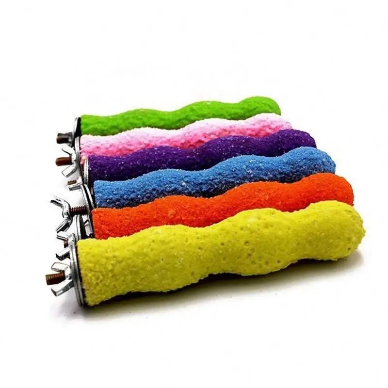
Scrub Claw Grinding Rod Parrot Standing Bar Rack Toys Birds Supplies Accessories Parrot Sand Perch 