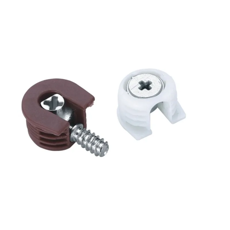 furniture plastic shelf support cam with screw pin