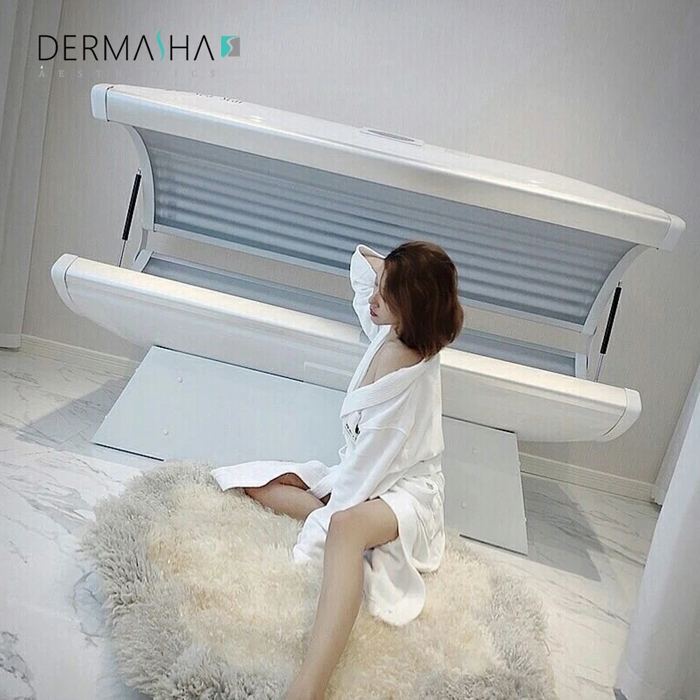 Red light bed NIR LLLT LED Photo biomodulation Therapy Bed Pdt muscle pain high blood pressure, Beauty skin care
