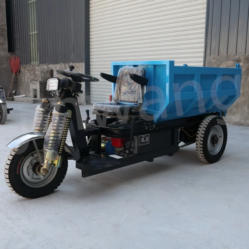 China Henan High Quality Mining Mini Wheel Lift Crawler Tricycle Dumper 1.5 Tons