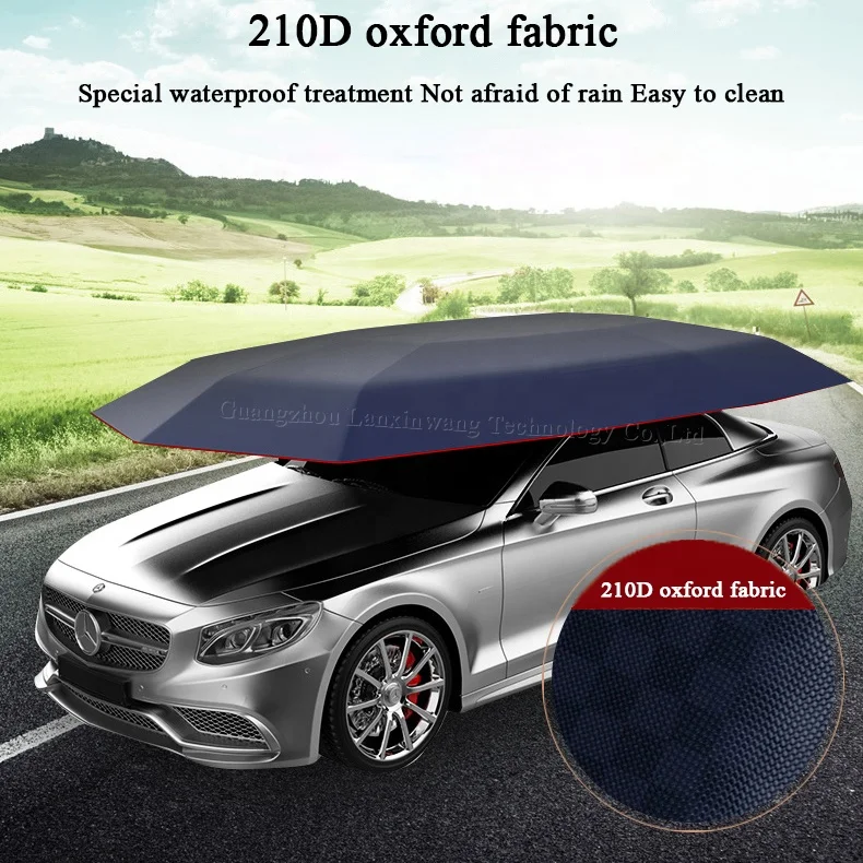 4.2m Car umbrella semi-automatic folding portable car protection car umbrella