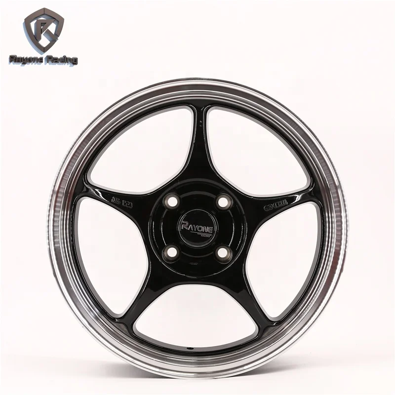 DM565 Customized fashionable design white 5X112 5X 114.3 14 15 16 17 inch black five spoke alloy  car wheels