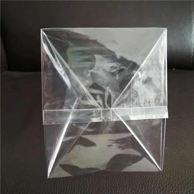 Heat Sealable Flat Bottom Bag Plastic Clear Gusset Bags with Paper Insert  Cellophane Cello Bag