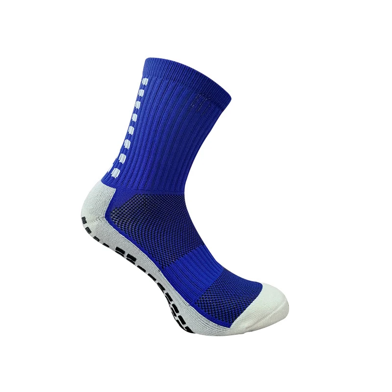 Professional Custom LOGO Square PVC Football Anti-Slip Grips Training Sport Soccer Socks