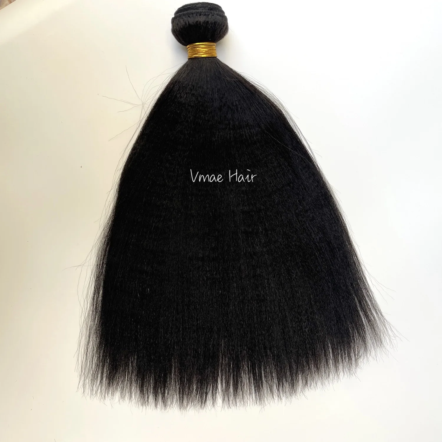 Vmae Factory Unprocessed Natural Black Color #1B Yaki Straight Hair Bundle Brazilian Raw Virgin Virgin Human Hair Weft Extension