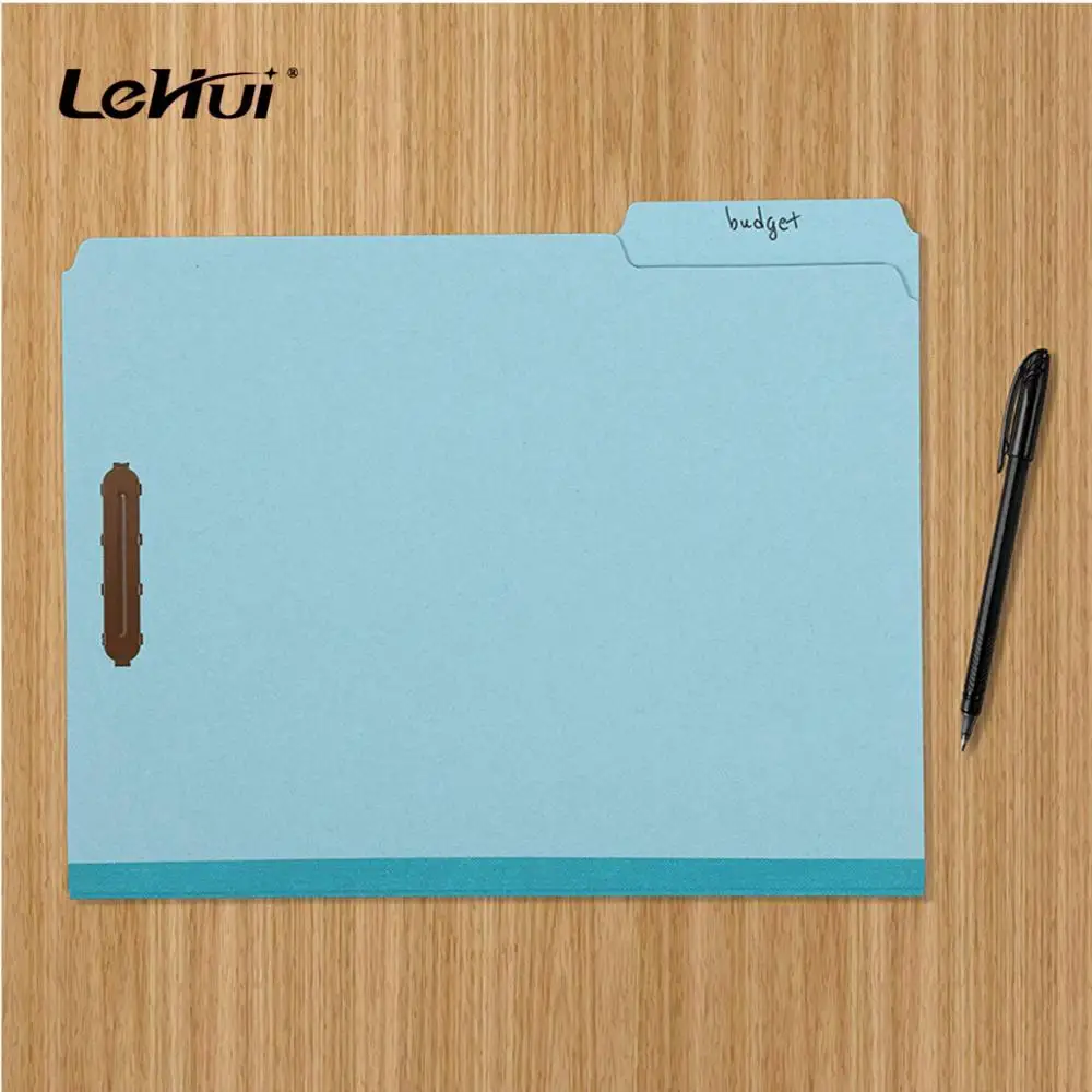 8 3/4 x 14 3/4 inch 2 Divider 2 Inch Tyvek expansions Blue Legal Size Standard Law Client Files Classification Folders