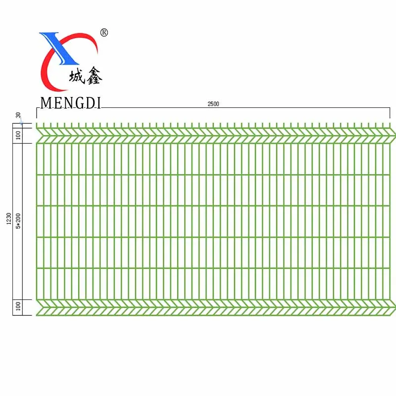 galvanized then power painted welded wire mesh panels