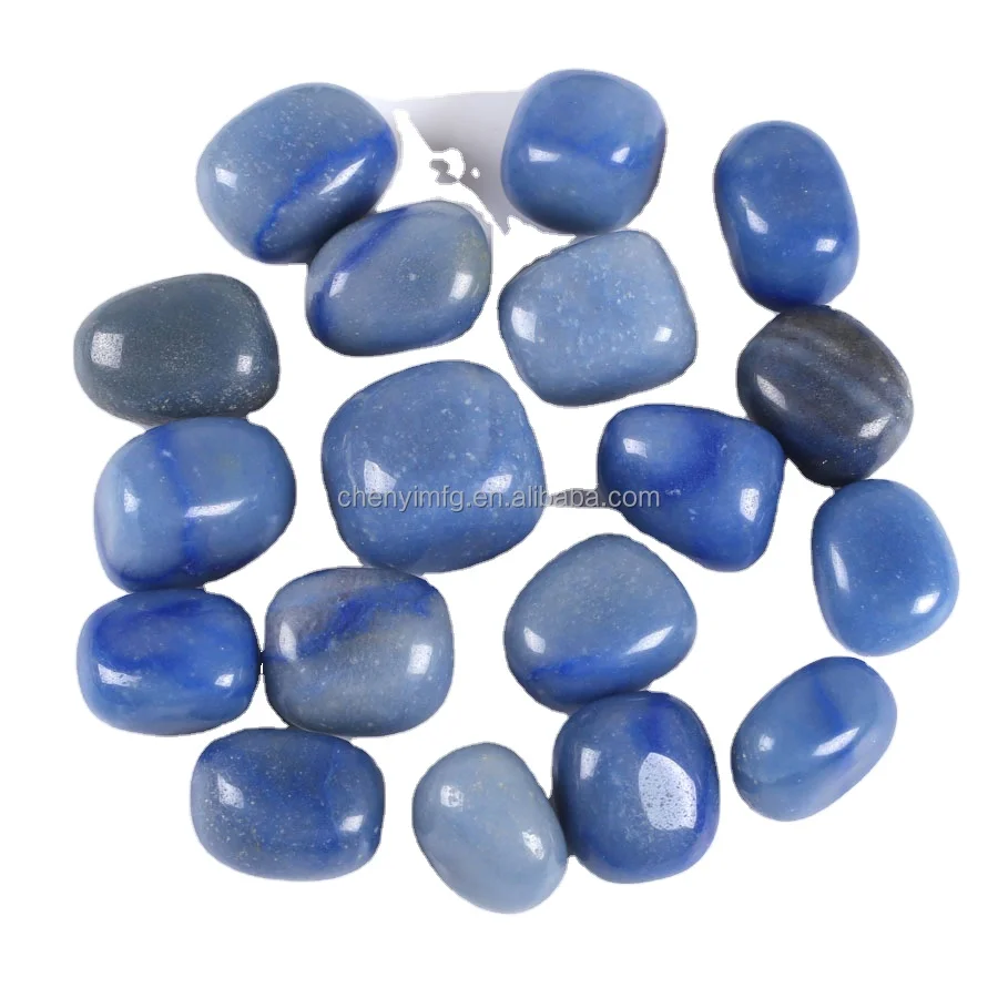 Natural Pocket Stone Crystal Tumble Palm Stone Wholesale Blue Aventurine Tumbled Stone for Decoration and Spirit Healing