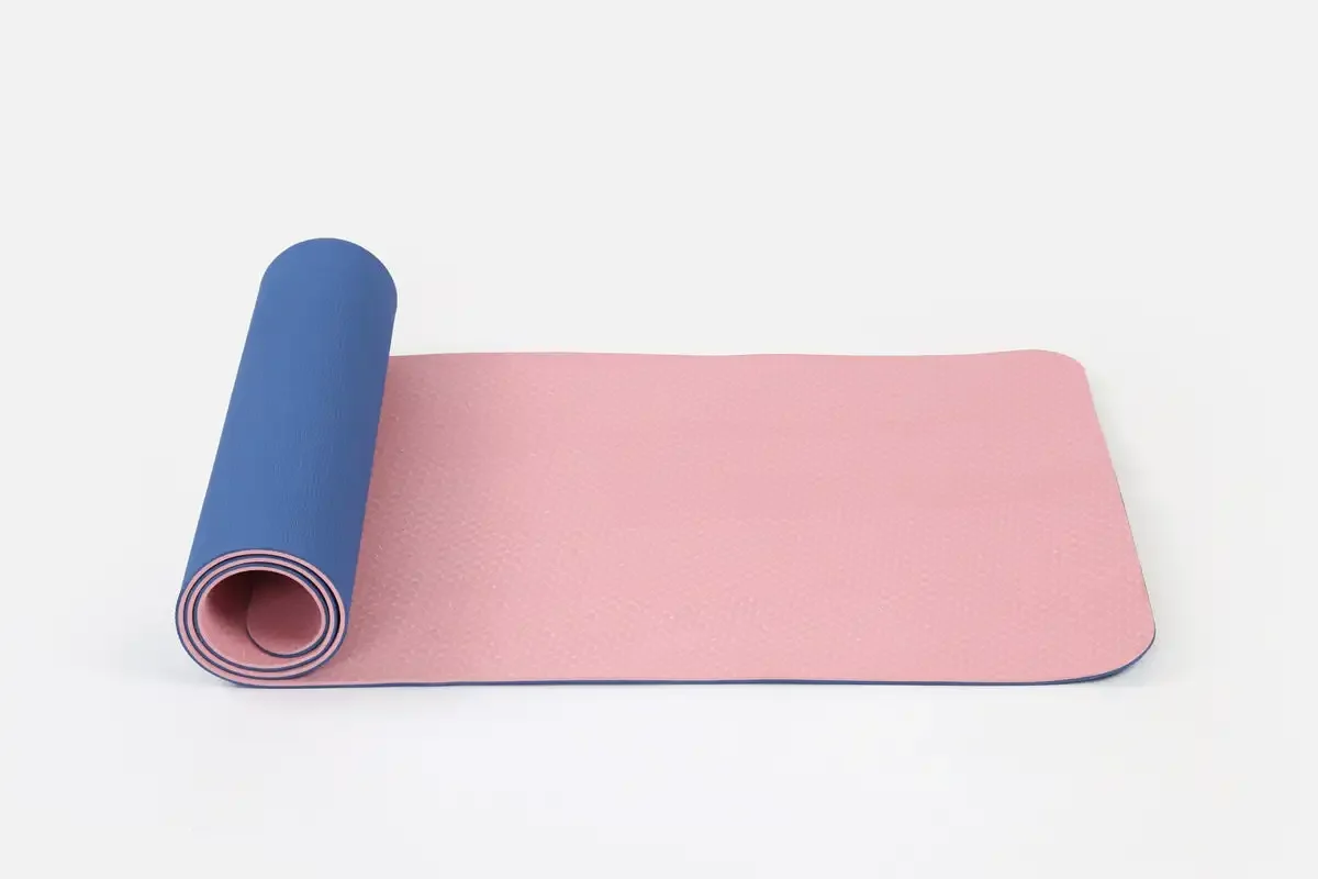 Sansd Dropshipping Tpe Yoga Sport Gym Yoga Matt Anti Slip 6mm Custom Logo Uv Print Eco Friendly Double Layer Tpe Yoga Mat