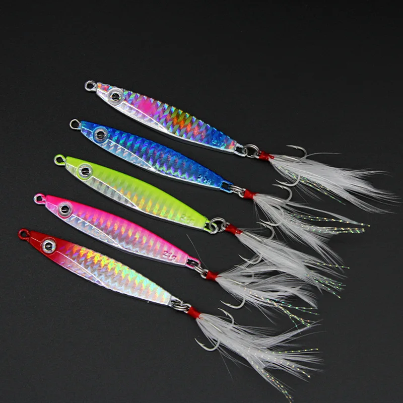 2021 High Quality New Slow Sink Bait Artificial Fishing JigMetal Jigging Artificial Bait Boat Fishing Jig Lures Rock Ocean Beach